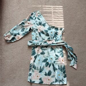 Billabong The Salty Blonde Dress with Teal and Pink Hues